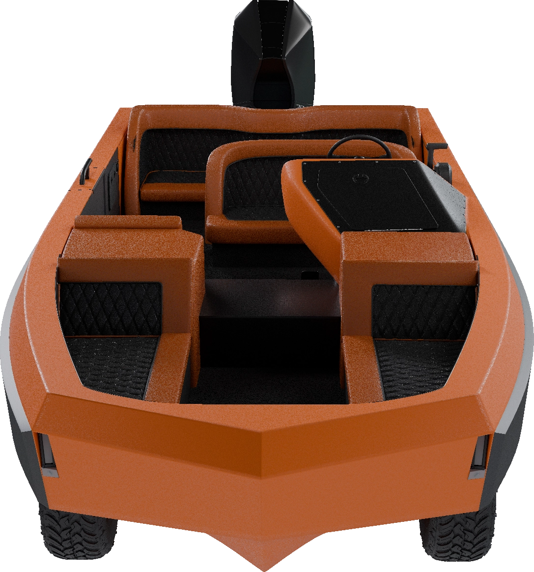 Autumn orange shade amphibious Car for water & land
