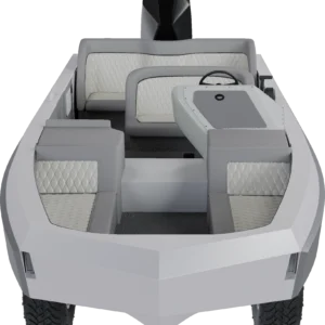 tech-silver1 classic silver amphibious Car for water & land
